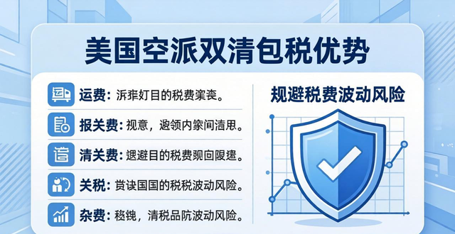 美国空派双清包税有哪些优势？
