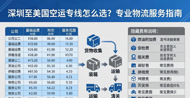 深圳至美国空运专线怎么选？专业物流服务指南