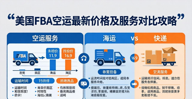 美国FBA空运最新价格及服务对比攻略