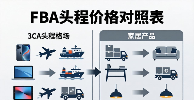 FBA头程价格对照表-3C、家居、带电产品分别该选哪种方式最省时省钱？