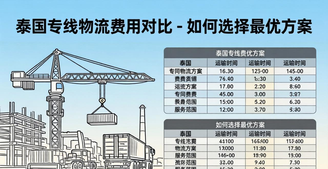 泰国专线物流费用对比-如何选择最优方案