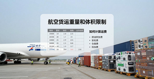 航空货运重量和体积限制-如何计算运费