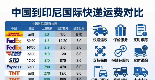 往印尼寄一个包多少钱（中国到印尼国际快递运费）