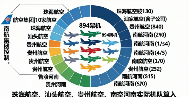 四大航：到底控制了多少家航司？
