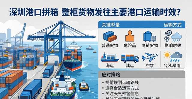 深圳发往主要港口的拼箱和整柜时效如何？