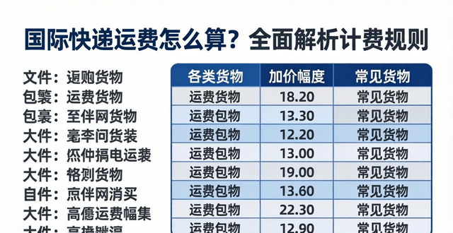 国际快递运费怎么算？全面解析计费规则