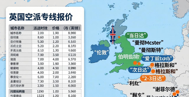 英国空派专线报价表-快速精准的空运价格查询