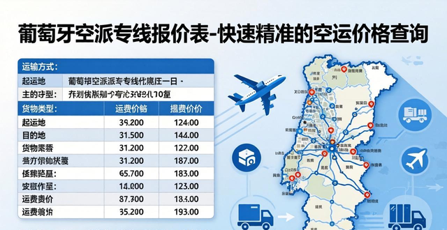葡萄牙空派专线报价表-快速精准的空运价格查询