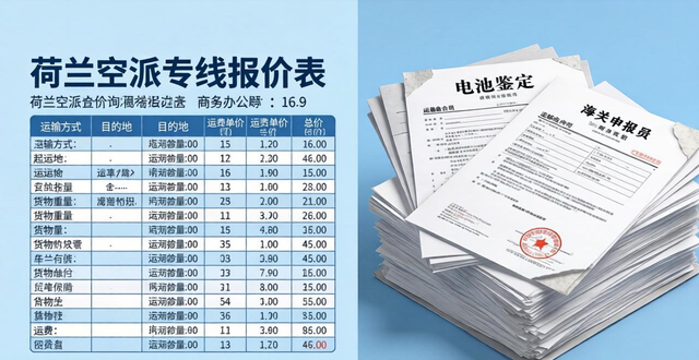 荷兰空派专线报价表-快速精准的空运价格查询