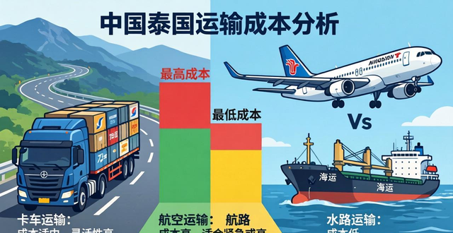 中国至泰国卡车运输成本分析及比较