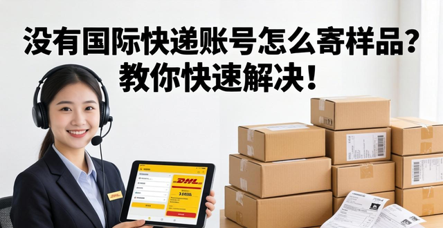 没有国际快递账号怎么寄样品？教你快速解决！