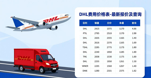 DHL费用价格表-最新报价及查询