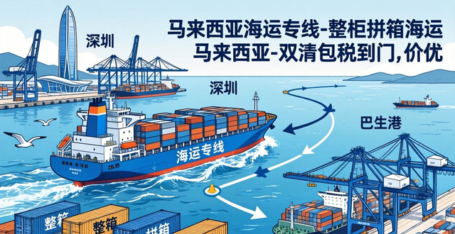 马来西亚海运专线-整柜拼箱海运马来西亚-双清包税到门,价优