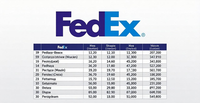 FedEx2025价格表查询-最新国际快递费用详情