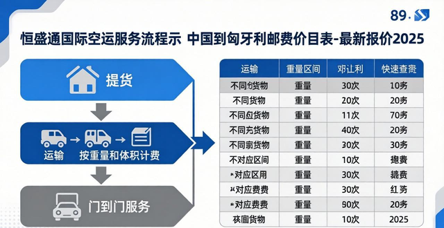 中国到匈牙利邮费价目表-最新报价2025