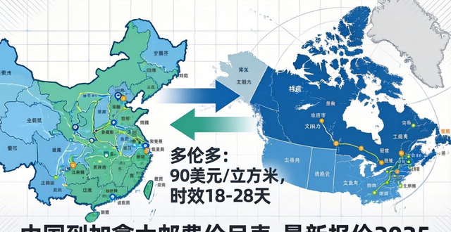 中国到加拿大邮费价目表-最新报价2025