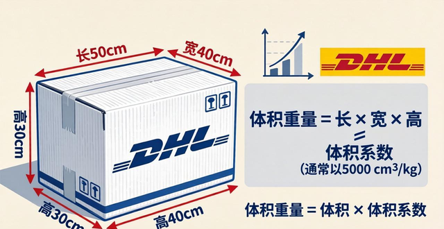 DHL快递体积重量计算公式